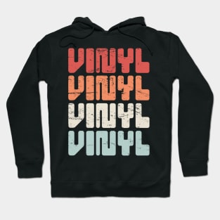 Retro VINYL Record Text Hoodie